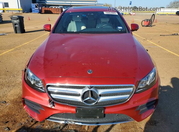 WDDZF4JB0KA508288 2019 MERCEDES-BENZ E Красный Вид спереди