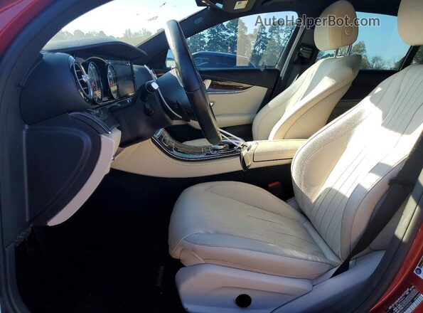 WDDZF4JB0KA508288 2019 MERCEDES-BENZ E Красный Вид салона спереди