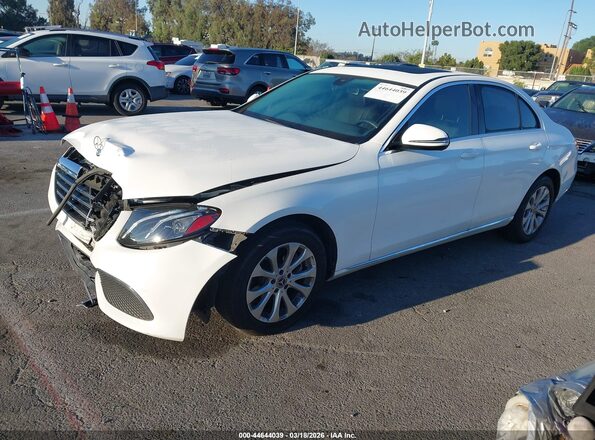 WDDZF4JB0KA593083 2019 MERCEDES-BENZ E-CLASS White Առջևի ձախ երեք քառորդ տեսարան