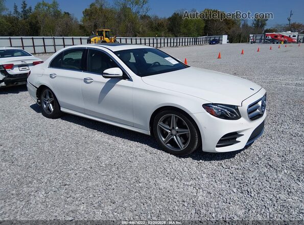 WDDZF4JB2HA029380 2017 MERCEDES-BENZ E-CLASS Белый Передняя правая четверть