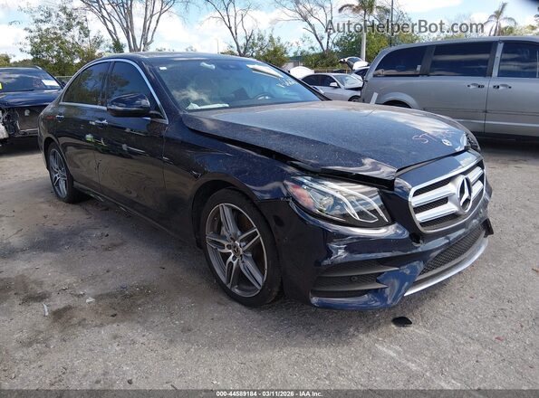 WDDZF4JB2JA436668 2018 MERCEDES-BENZ E-CLASS Синий Передняя правая четверть