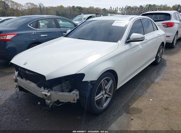 WDDZF4JB3HA018551 2017 MERCEDES-BENZ E-CLASS Белый Передняя левая четверть