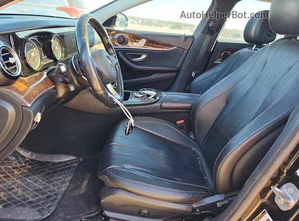 WDDZF4JB3HA115460 2017 MERCEDES-BENZ E Black Widok wnętrza z przodu