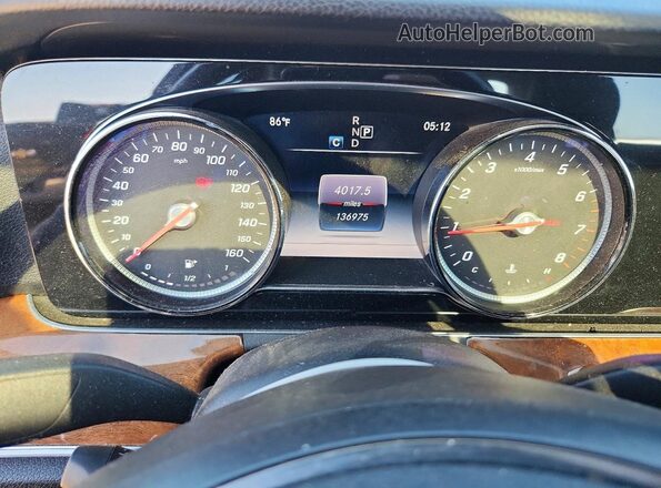 WDDZF4JB3HA115460 2017 MERCEDES-BENZ E Black Widok zestawu wskaźników