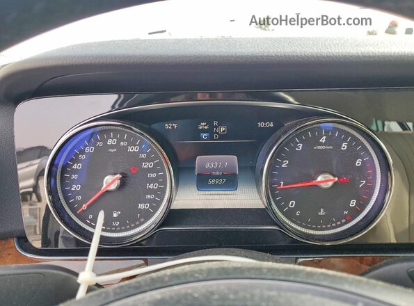 WDDZF4JB4JA431410 2018 MERCEDES-BENZ E Белый Вид щитка приборов
