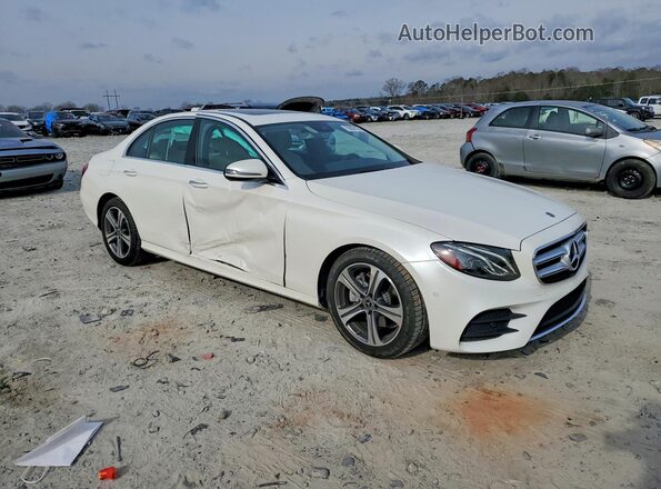 WDDZF4JB4JA431410 2018 MERCEDES-BENZ E Белый Передняя правая четверть