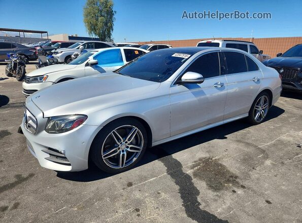 WDDZF4JB6HA038230 2017 MERCEDES-BENZ E Silver Առջևի ձախ երեք քառորդ տեսարան