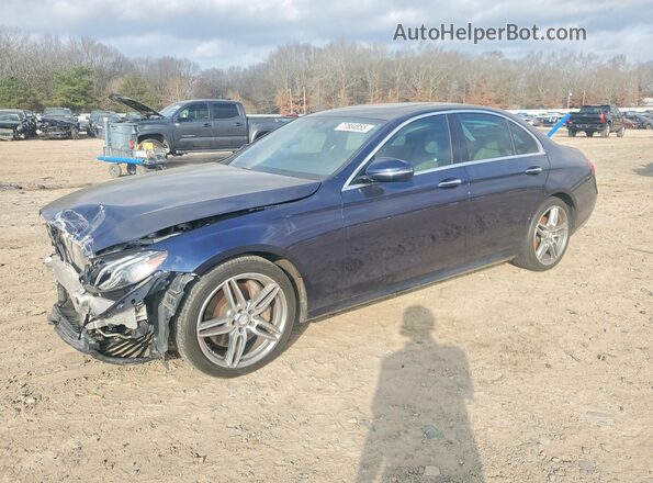 WDDZF4JB8HA075070 2017 MERCEDES-BENZ E Blue Przód lewy