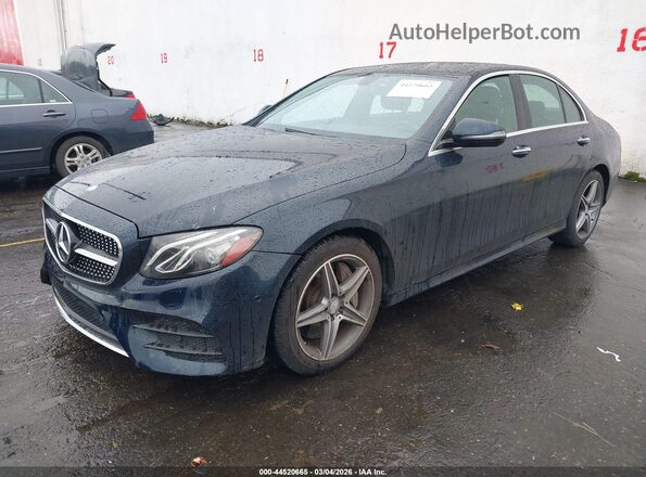 WDDZF4JBXHA008499 2017 MERCEDES-BENZ E-CLASS Синий Передняя левая четверть