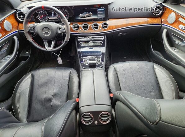 WDDZF4KB0HA091522 2017 MERCEDES-BENZ E Синий Вид панели приборов