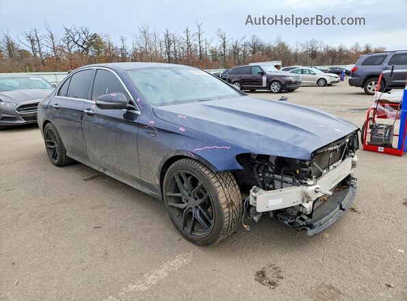 WDDZF4KB0HA091522 2017 MERCEDES-BENZ E Синий Передняя правая четверть