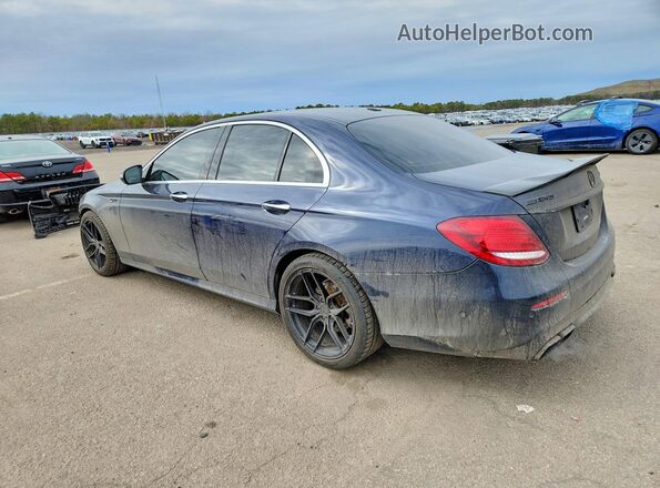 WDDZF4KB0HA091522 2017 MERCEDES-BENZ E Синий Задняя левая четверть