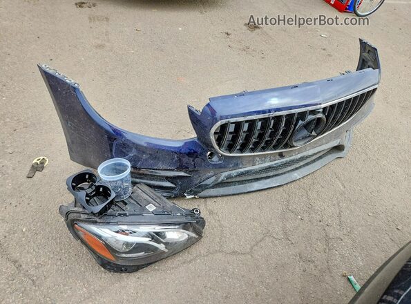 WDDZF4KB0HA091522 2017 MERCEDES-BENZ E Синий Вид подкапотного пространства