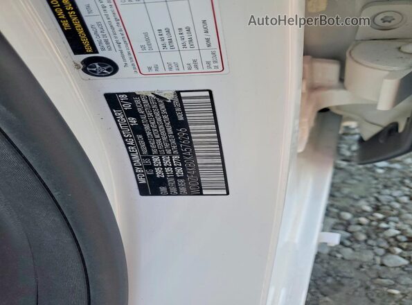 WDDZF4KB0KA576296 2019 MERCEDES-BENZ E Белый Вид наклейки с VIN-кодом