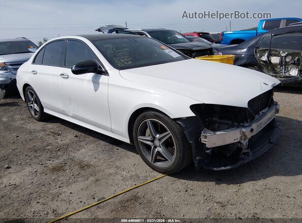 WDDZF4KB5HA081780 2017 MERCEDES-BENZ E-CLASS Белый Передняя правая четверть