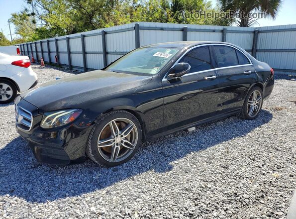 WDDZF4KB7HA045041 2017 MERCEDES-BENZ E Черный Передняя левая четверть