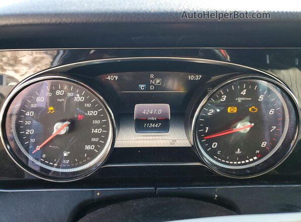 WDDZF4KB8HA201989 2017 MERCEDES-BENZ E Белый Вид щитка приборов