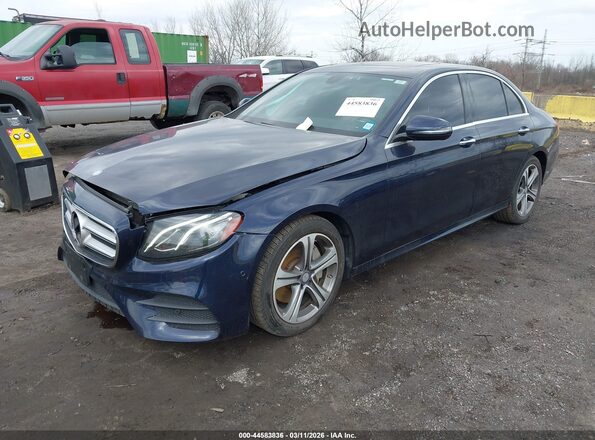 WDDZF4KB9HA205355 2017 MERCEDES-BENZ E-CLASS Синий Передняя левая четверть