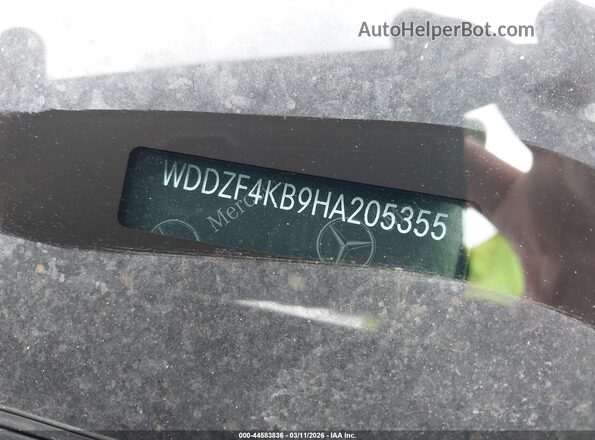 WDDZF4KB9HA205355 2017 MERCEDES-BENZ E-CLASS Синий 