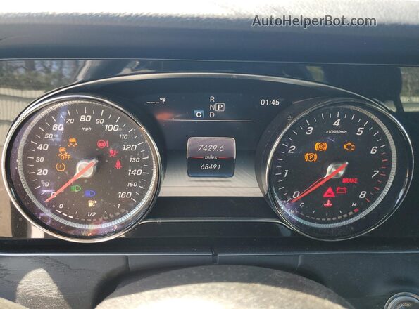 WDDZF4KBXKA593378 2019 MERCEDES-BENZ E Gray Vista del cuadro de instrumentos