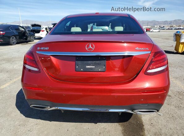 WDDZF6JB0KA675729 2019 MERCEDES-BENZ E Red უკანა ხედი