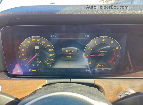 WDDZF6JB8KA531314 2019 MERCEDES-BENZ E Белый Вид щитка приборов
