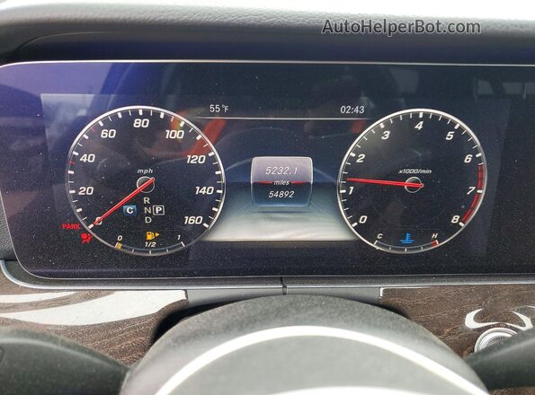 WDDZF8DB1LA719908 2020 MERCEDES-BENZ E Black Widok zestawu wskaźników