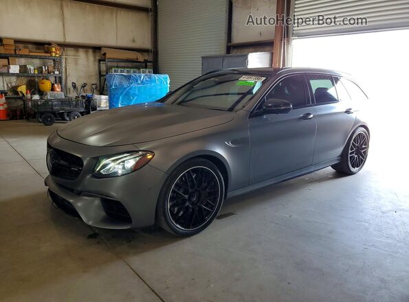 WDDZH8KB4KA545439 2019 MERCEDES-BENZ E Gray Առջևի ձախ երեք քառորդ տեսարան