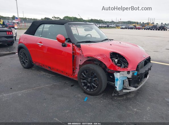 WMW23DL03P3P61842 2023 MINI CONVERTIBLE Красный Передняя правая четверть