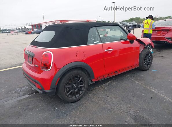 WMW23DL03P3P61842 2023 MINI CONVERTIBLE Красный Задняя правая четверть