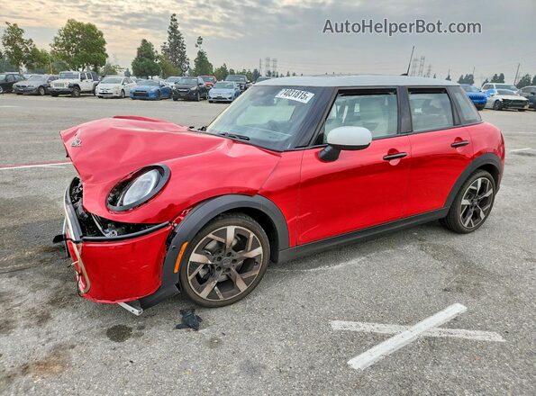 WMW43GD00S2X57657 2025 MINI COOPER Красный Передняя левая четверть