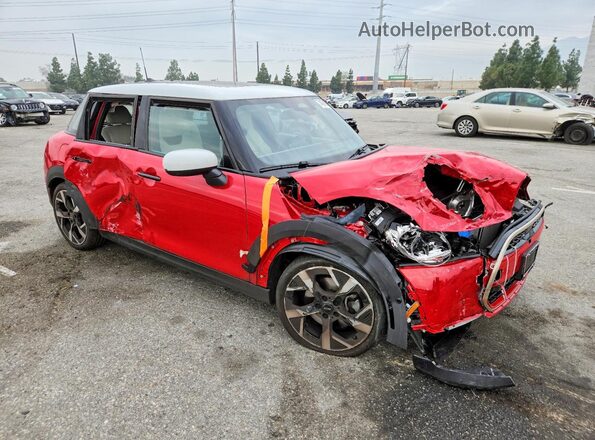 WMW43GD00S2X57657 2025 MINI COOPER Красный Передняя правая четверть
