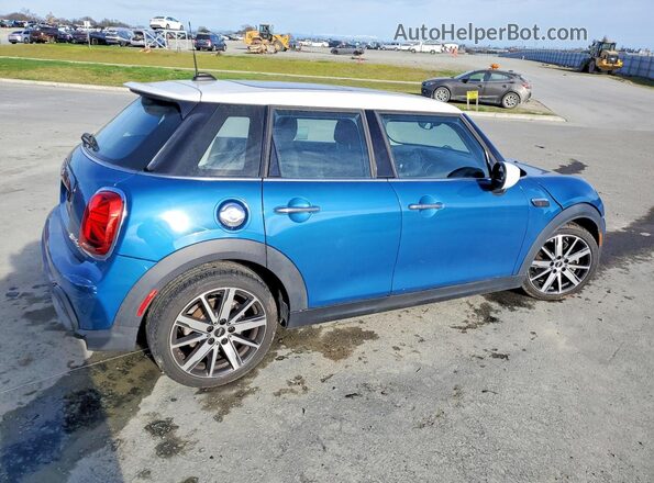 WMW53DK07N2R34795 2022 MINI COOPER Blue Задня права чверть