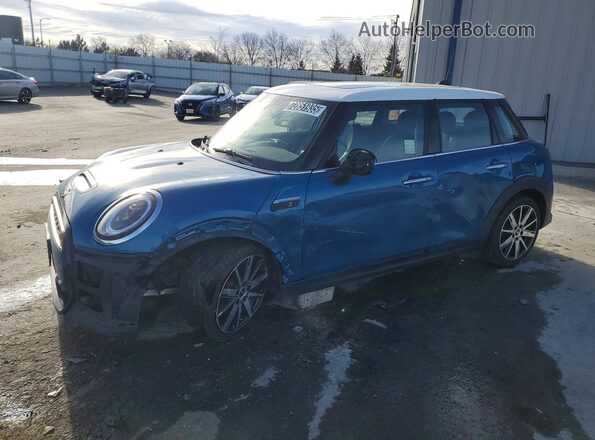 WMW53DK07N2R34795 2022 MINI COOPER Blue Передня ліва чверть