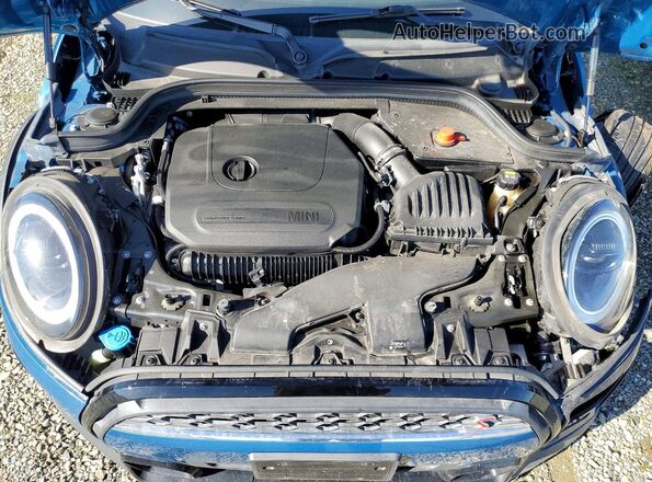 WMW53DK07N2R34795 2022 MINI COOPER Blue Вид задньої частини салону
