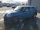 2022 Mini Cooper S Blue vin: WMW53DK07N2R34795 Damage: Left Front Fender, Dent(S) W/No Paint Dmg, 4 To 5 Inches