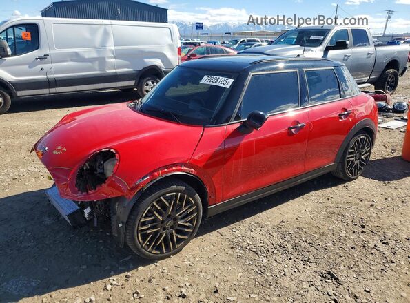 WMW53GD08S2W77933 2025 MINI COOPER Red Առջևի ձախ երեք քառորդ տեսարան