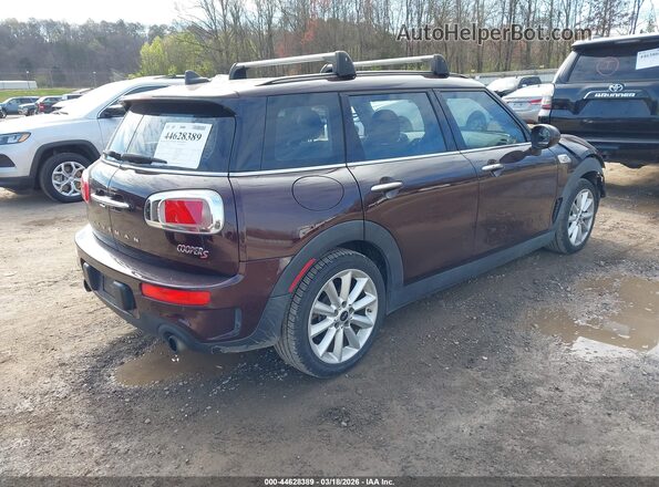 WMWLN9C34H2E49724 2017 MINI CLUBMAN Бордовый Задняя правая четверть
