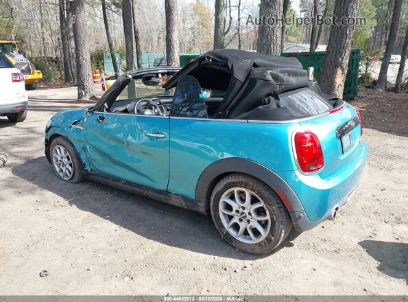 WMWWJ3C08M3M15606 2021 MINI CONVERTIBLE Light Blue Задняя левая четверть