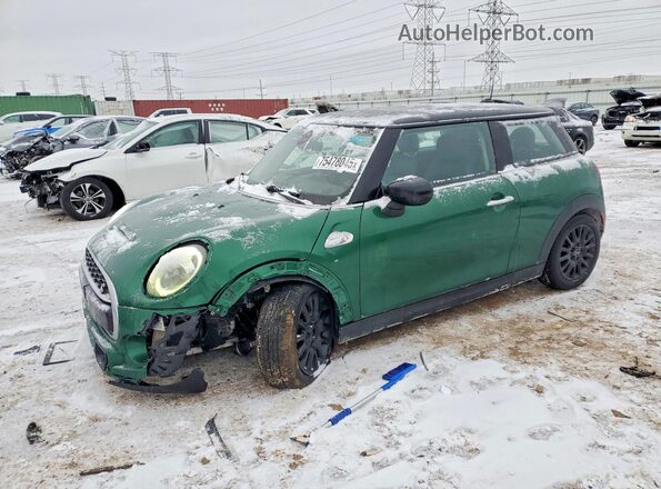 WMWXR5C06L2M01913 2020 MINI COOPER Зеленый Передняя левая четверть