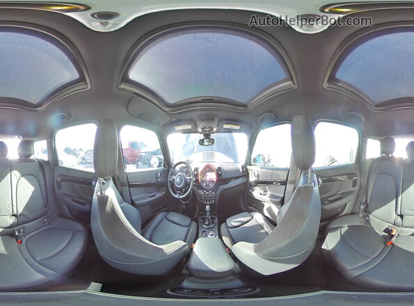 WMZ23BS06M3M93342 2021 MINI COOPER Blue Панорамний вид салону 360°