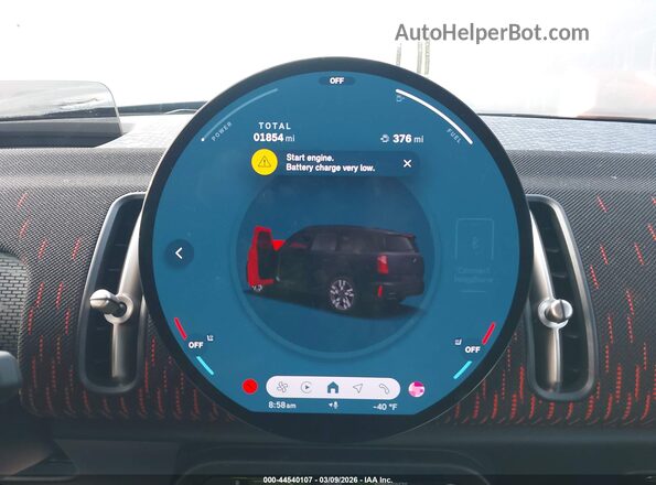 WMZ23GA01T7U09904 2026 MINI COUNTRYMAN Черный Вид задних сидений