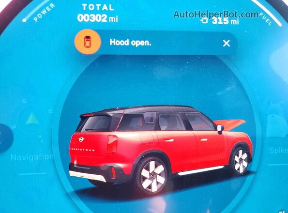 WMZ23GA08T7T82989 2026 MINI COUNTRYMAN Red Widok zestawu wskaźników