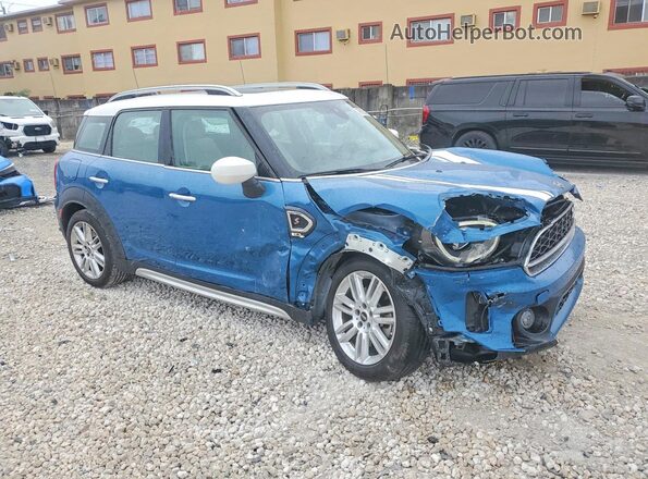 WMZ53BR00P3R23907 2023 MINI COOPER Blue Przód prawy