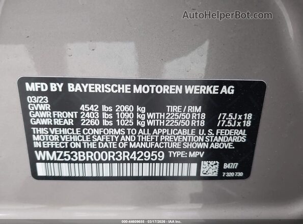 WMZ53BR00R3R42959 2024 MINI COUNTRYMAN Кремовый Вид подкапотного пространства