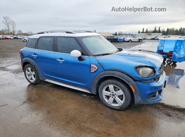 WMZYS7C31H3E06801 2017 MINI COOPER Синий Передняя правая четверть
