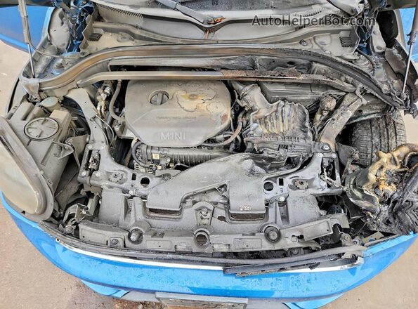 WMZYS7C31H3E06801 2017 MINI COOPER Синий Вид задней части салона