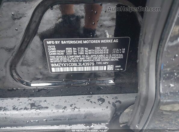 WMZYX1C08L3L43979 2020 MINI COUNTRYMAN Черный Вид подкапотного пространства
