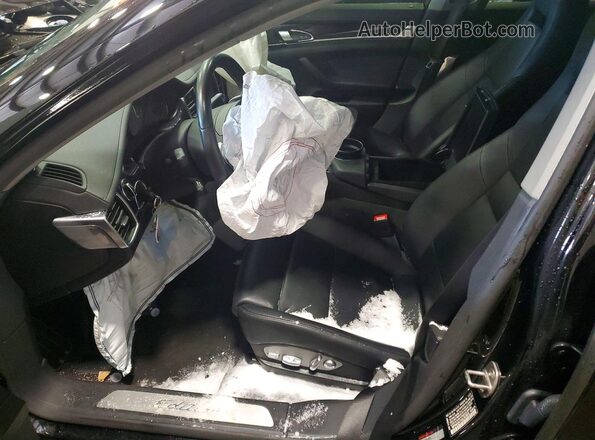 WP0AA2A71GL003605 2016 PORSCHE PANAMERA Черный Вид салона спереди