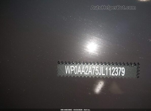 WP0AA2A75JL112379 2018 PORSCHE PANAMERA Черный 